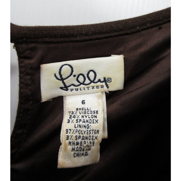 Lilly Pulitzer Dress 6 Sheath Career Office Classic Cutout Back * - Picture 10 of 11